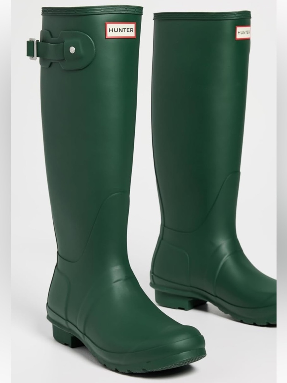 Hunter Tall Rain Boots in Forest Green